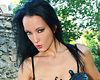 Rock chick strips in the gardenwatch me strip in my